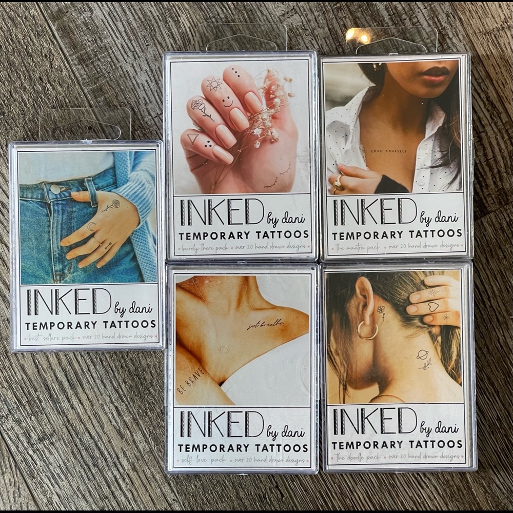 INKED by dani Temporary Tattoos